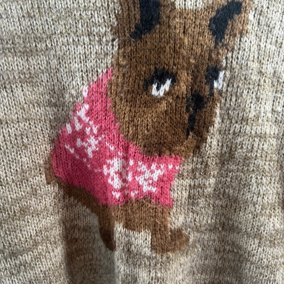 Rewind Beige Sweater with Dog Motif - Picture 13 of 14
